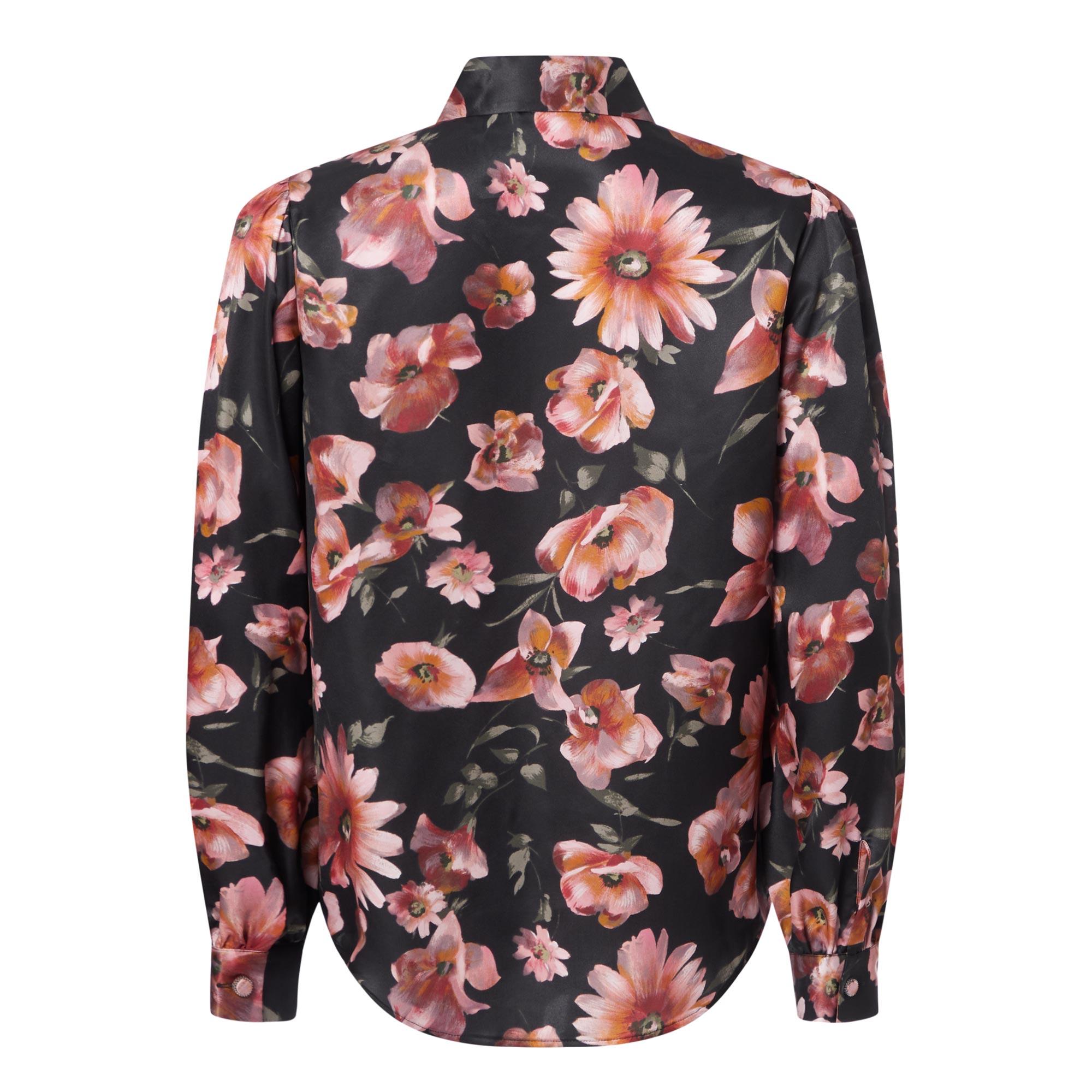 Long-Sleeved Floral Shirt